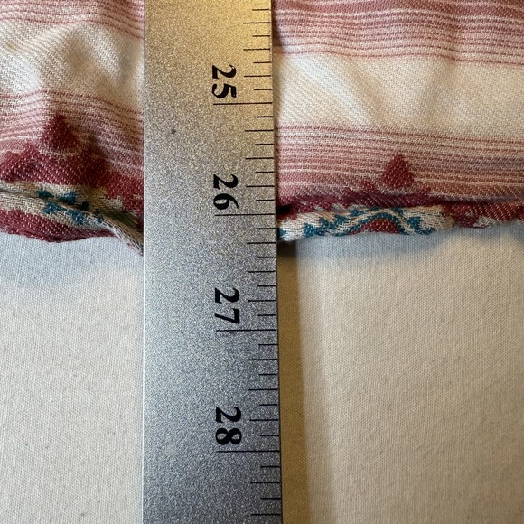 Ariat‎ REAL Kaycee Shirt Womens XL Pink Aztec Western Snap Long Sleeve Cotton - Picture 6 of 7